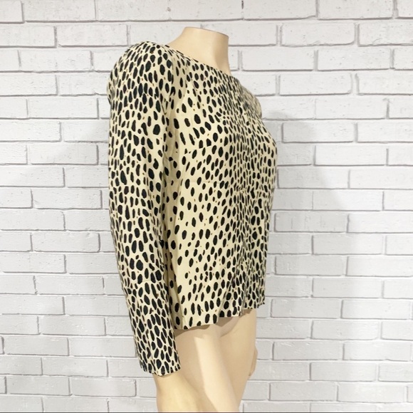 J.Crew Women’s Animal Print Top - Picture 2 of 5